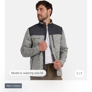 Free Country Men's Gray and Black Jacket- like NEW